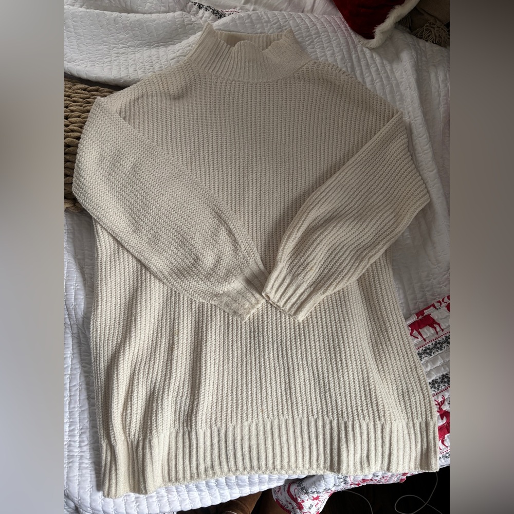 Cream American Eagle Sweater Dress